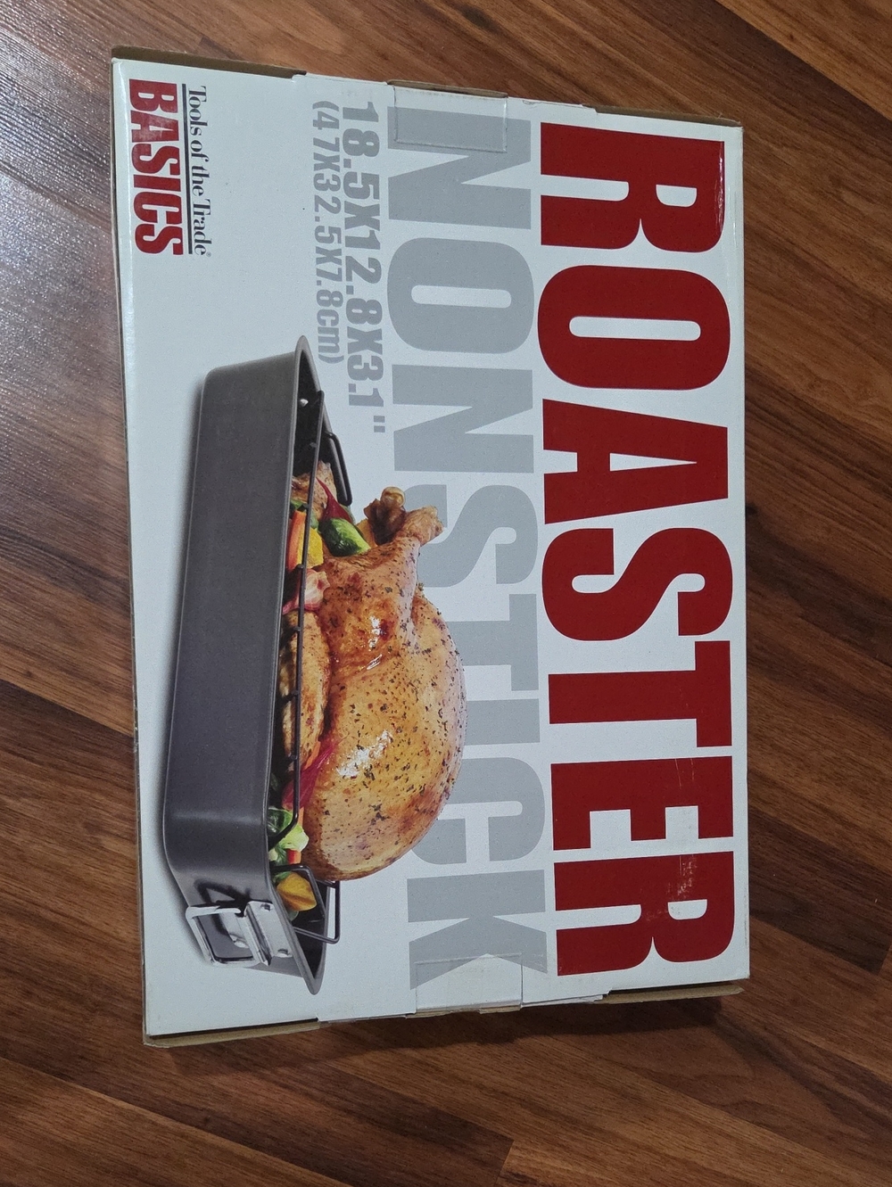 Macy's Roaster Nonstick - Gray with Red Accents